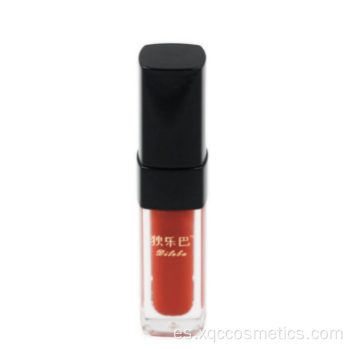 Esmalte de labios hidratante rojo de 4 colores con FDA